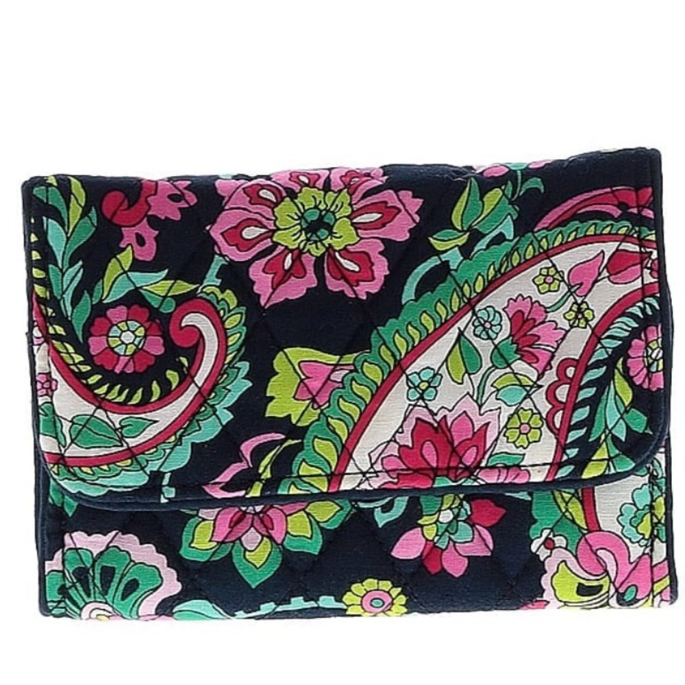 Vera Bradley Trifold Wallet “ Painted Paisley” EUC